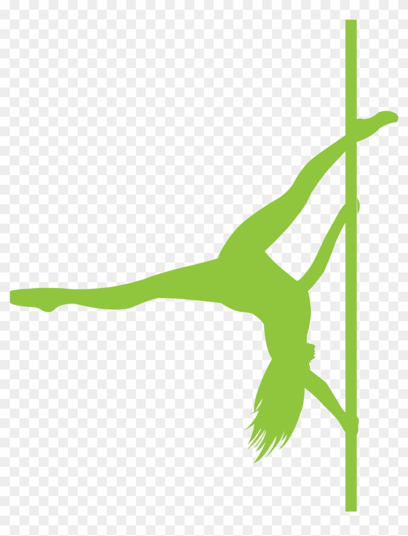 Pole Dance Silhouette Clip Art - Pole Dance Silhouette Clip Art #555479