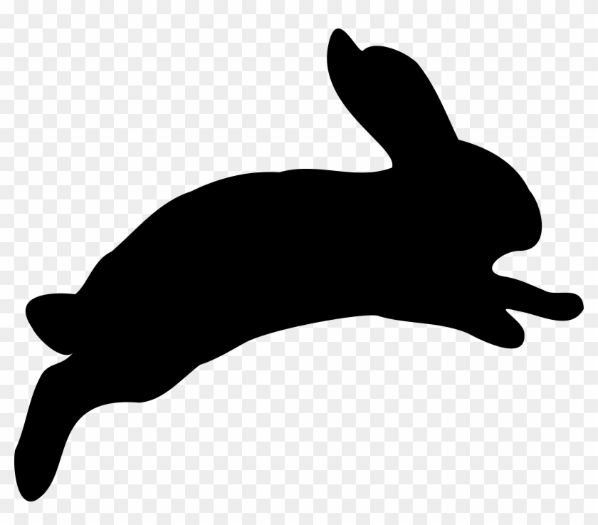 Jumping Rabbit By Snifty - Rabbit Silhouette #555477