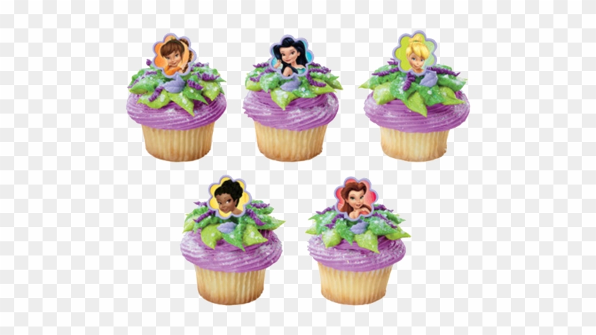 Tinkerbell Cupcake Rings - Tinkerbell Cupcake Ring Toppers #555498
