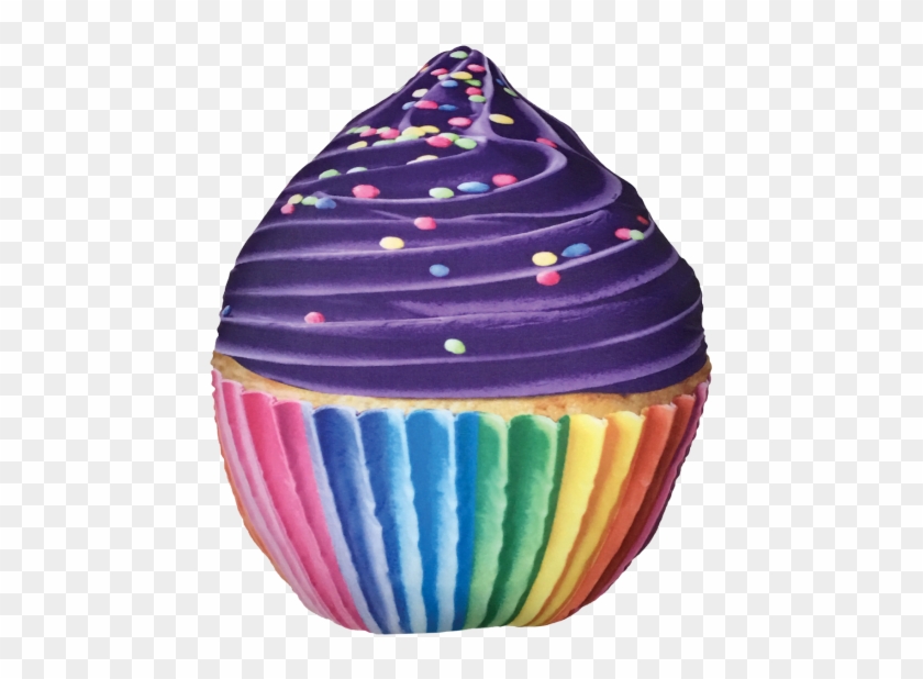 Picture Of Rainbow Cupcake Microbead Pillow - Cupcake Rainbow #555500