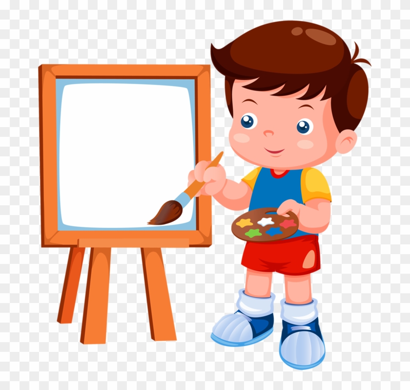 Child Template With Cartoon Illustrations - Painting #555615