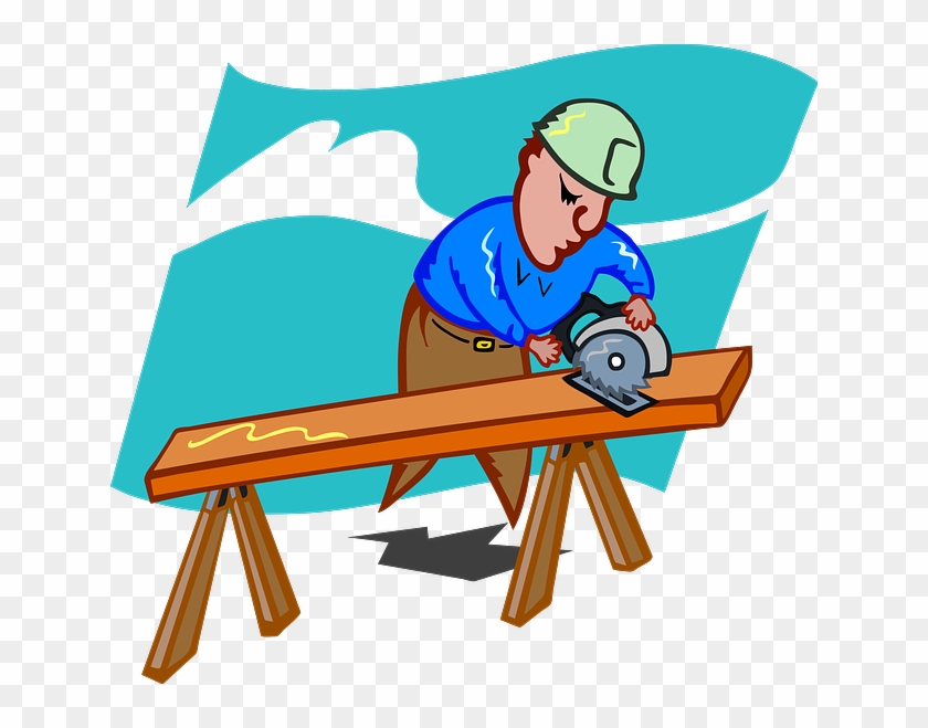 Work Craftsmen, Schreiner, Saw, Wood, Woodworks, Work - Carpenter Png #555757