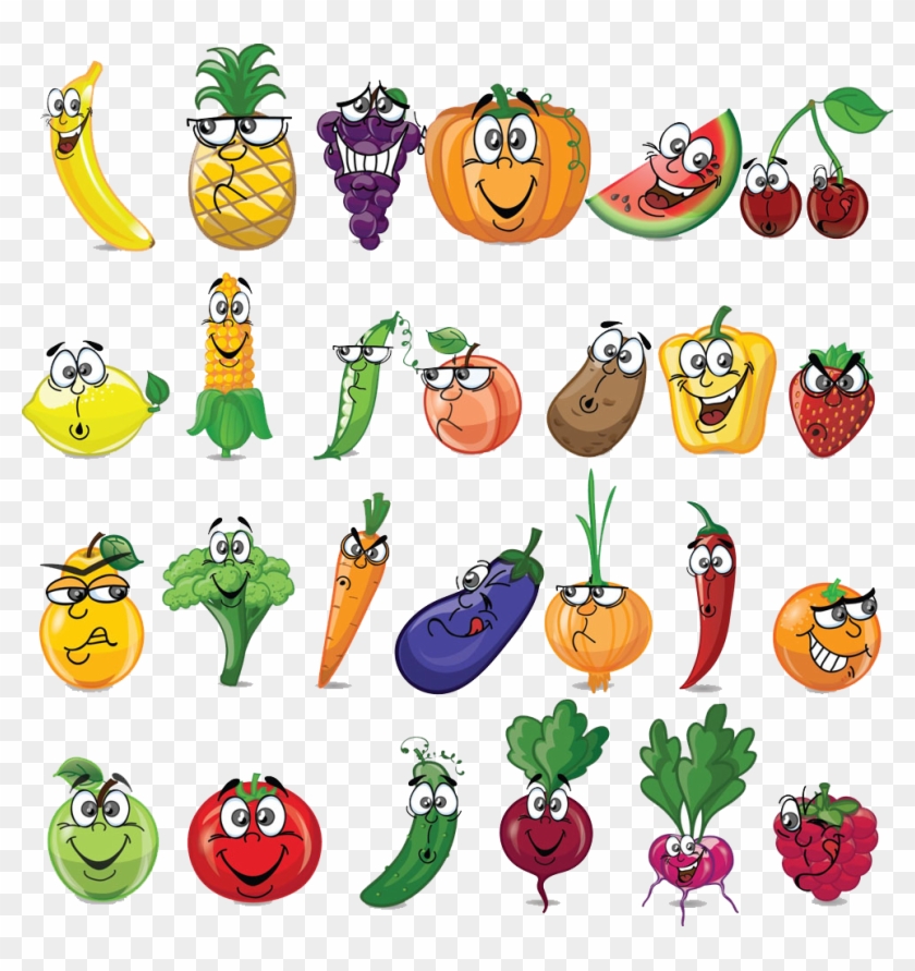 Vegetable Fruit Cartoon Illustration - Cartoon Vegetables And Fruits - Free Transparent PNG Clipart Images Download Vegetable Fruit Cartoon Illustration - Cartoon Vegetables And Fruits - Free Transparent PNG Clipart Images Download