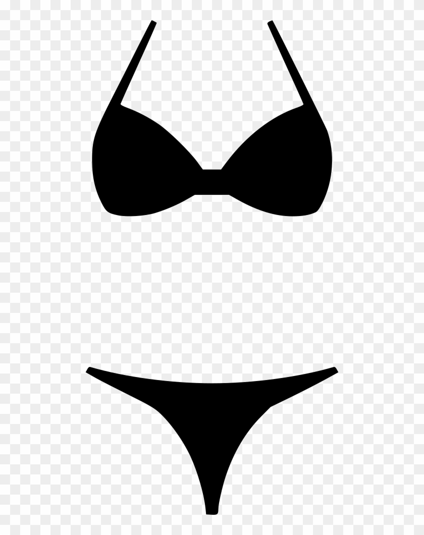 Bikini Women Two Piece Swimsuit Comments - Bikini Icon Vector #555796