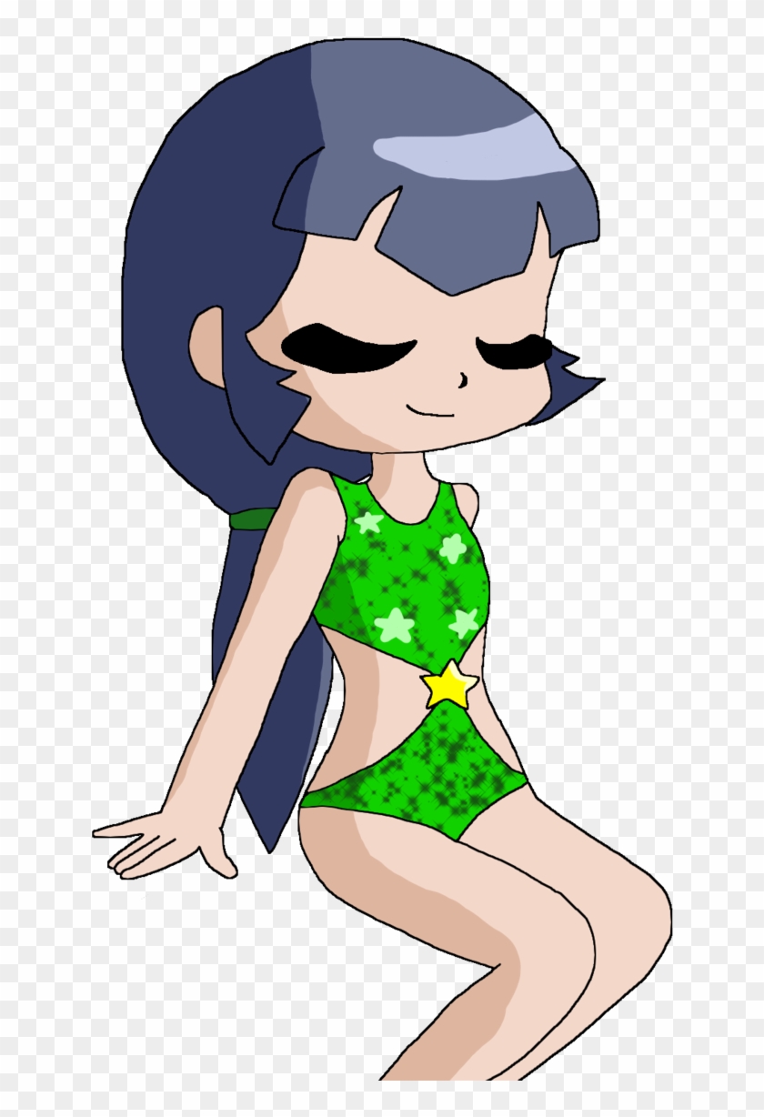 Ppgz Kaoru-buttercup Sparkle Swimsuit Png By Diamondthevocalo - Powerpuff Girls Z Buttercup Krii Zeii #555829