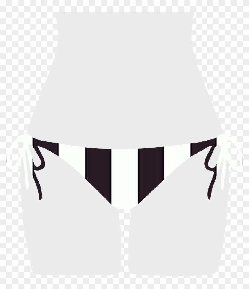 Retro Stripes Dallas Bikini Bottom - Retro Stripes Dallas Bikini Bottom #555915