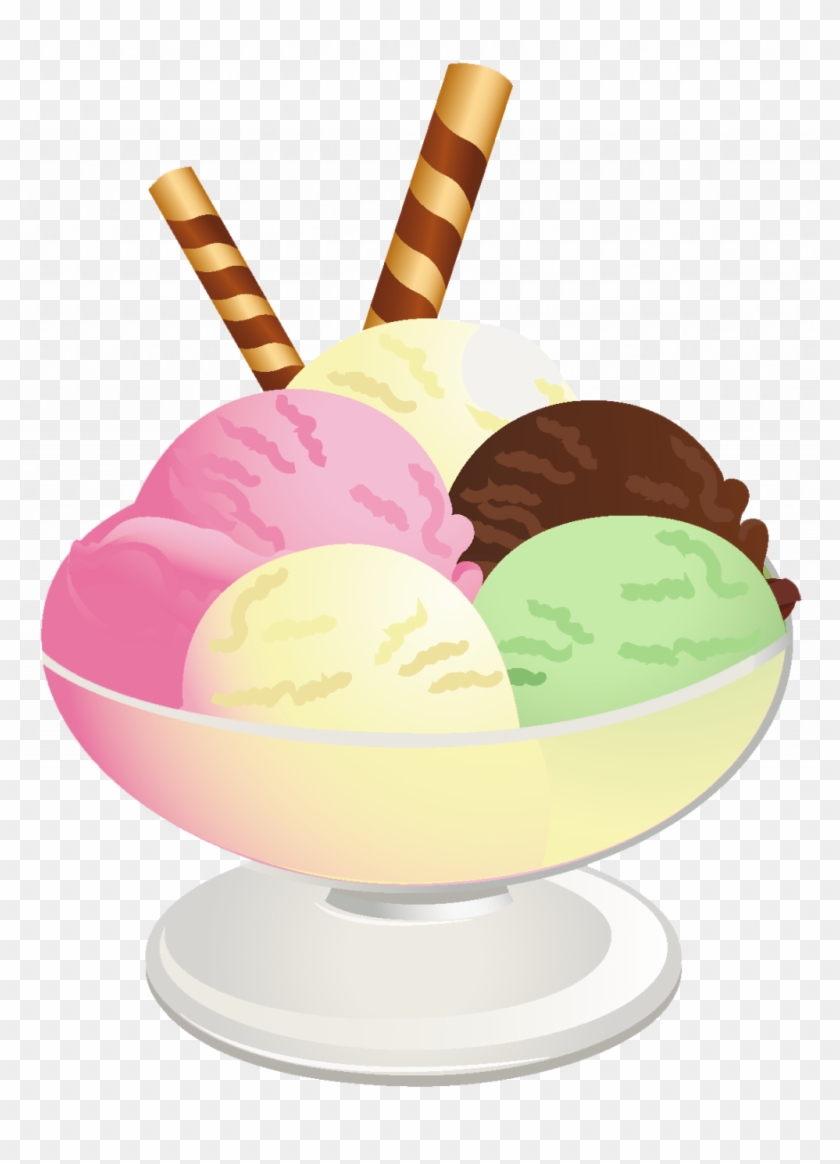 Ice Cream Sundae Clipart Png #555930
