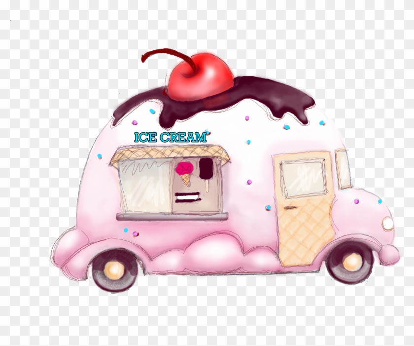Ice Cream Art - Ice Cream Truck Drawings #555958