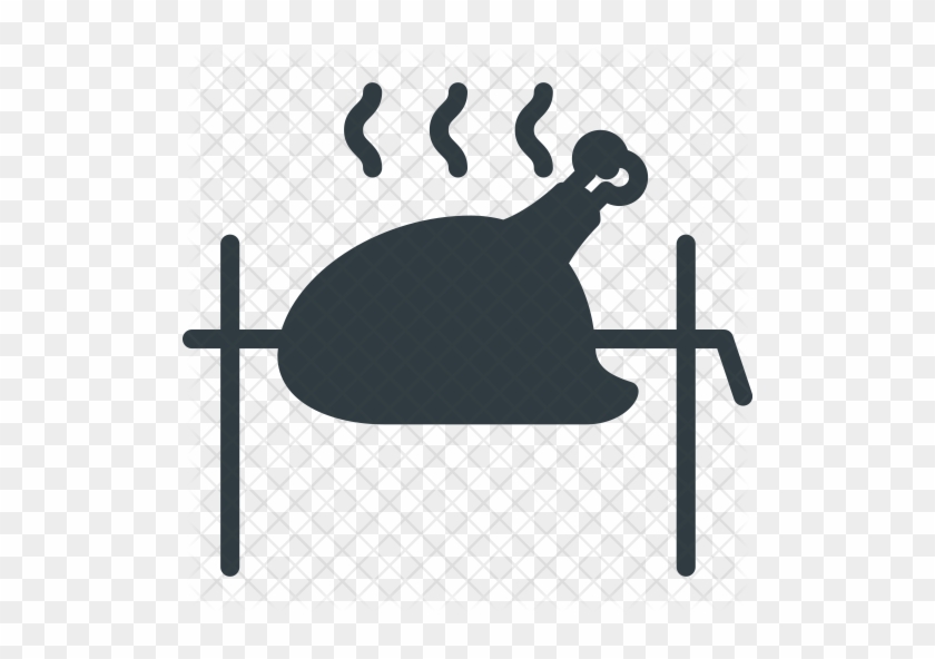 Barbecue Chicken Icon - Barbecue Chicken #555970