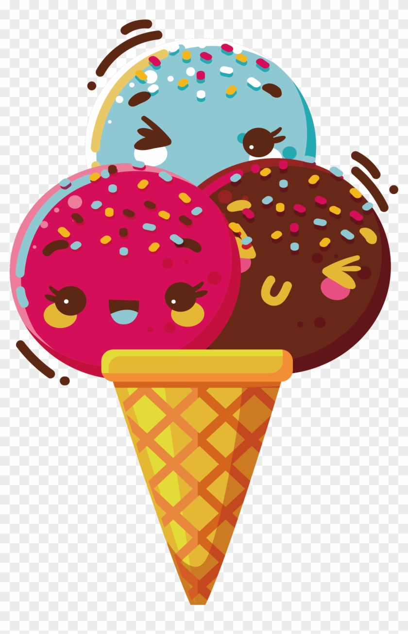 Ice Cream Cone Chocolate Ice Cream Strawberry Ice Cream - Ice Cream Cone Chocolate Ice Cream Strawberry Ice Cream #556029