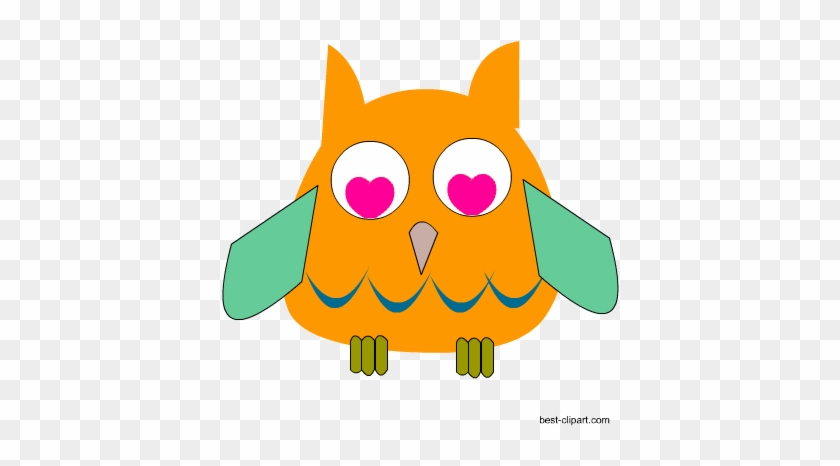 Chubby Orange Owl Free Clipart - Owl #556004