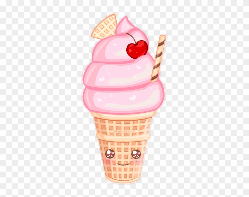 Ice Cream Cutie By R0se-designs - Cute Cartoon Ice Cream Sundae #556111
