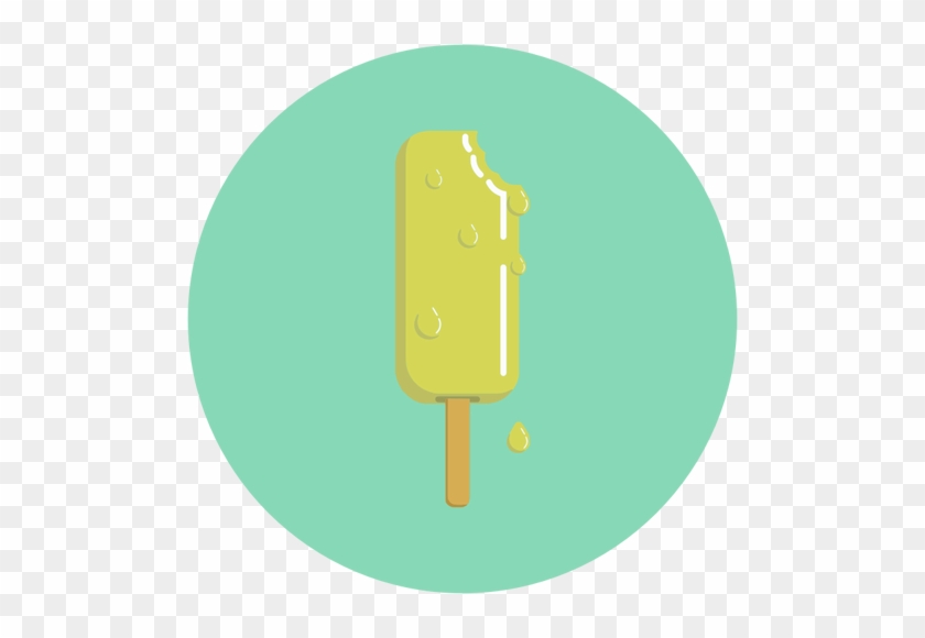 Green Ice Cream On Stick Vector Drawing - Ice Cream #556161