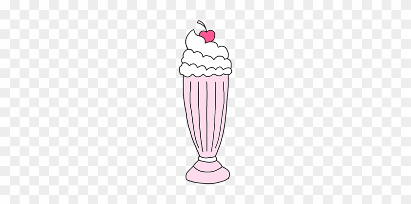 28 Collection Of Ice Cream Heart Drawing - Milkshake Cute Drawing #556179
