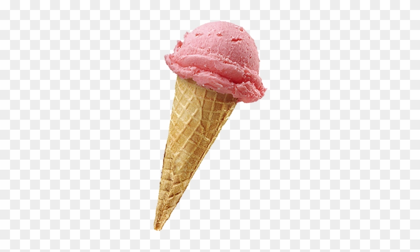 Neapolitan Ice Cream Sorbet Ice Cream Cone Strawberry - Strawberry Icecream Cone #556191