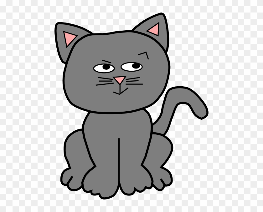This Free Clip Arts Design Of Gray Mischief - Worried Cat Clipart #556227