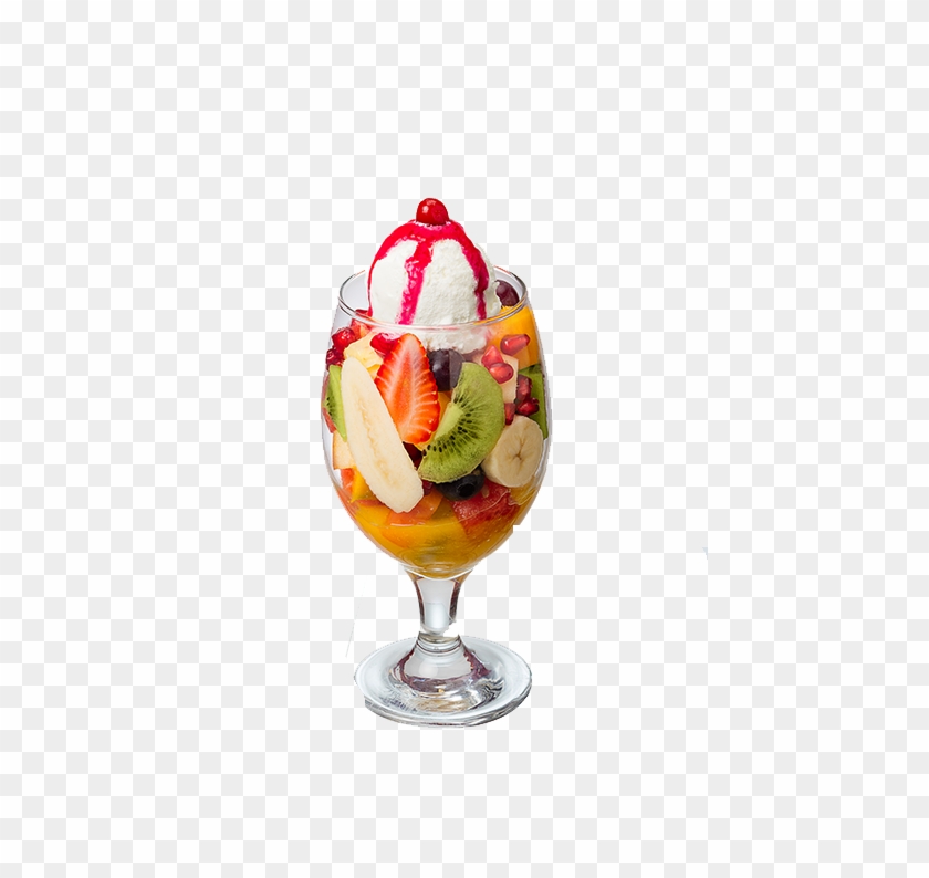 Fruit Salad With Ice Cream Transparent Image - Fruit Salad Cup With Ice Cream #556263