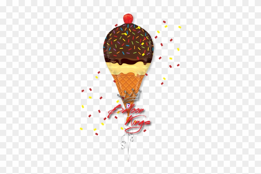 Ice Cream - 33 Sprinkles Ice Cream Cone Dimensionals Shape Balloon #556357