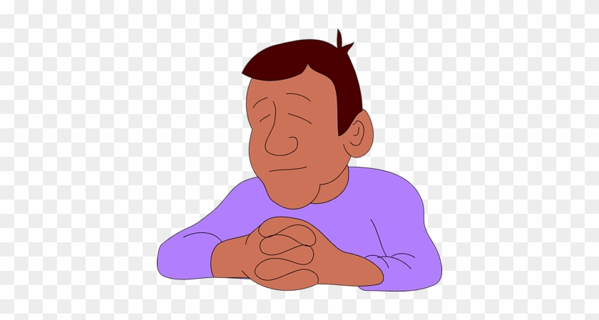 Man - Praying Man Cartoon #556375