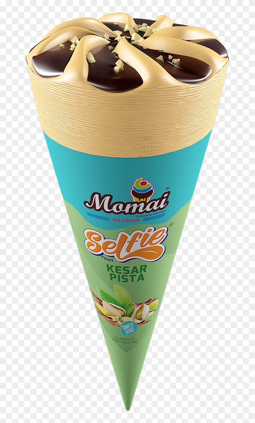 Kesar Pista Cone - Chocolate Ice Cream #556393