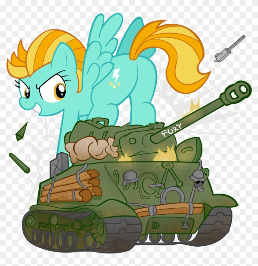 Lightning Dust Vs Sherman Tank By Waffengrunt - Mlp Tank Ww2 #556434