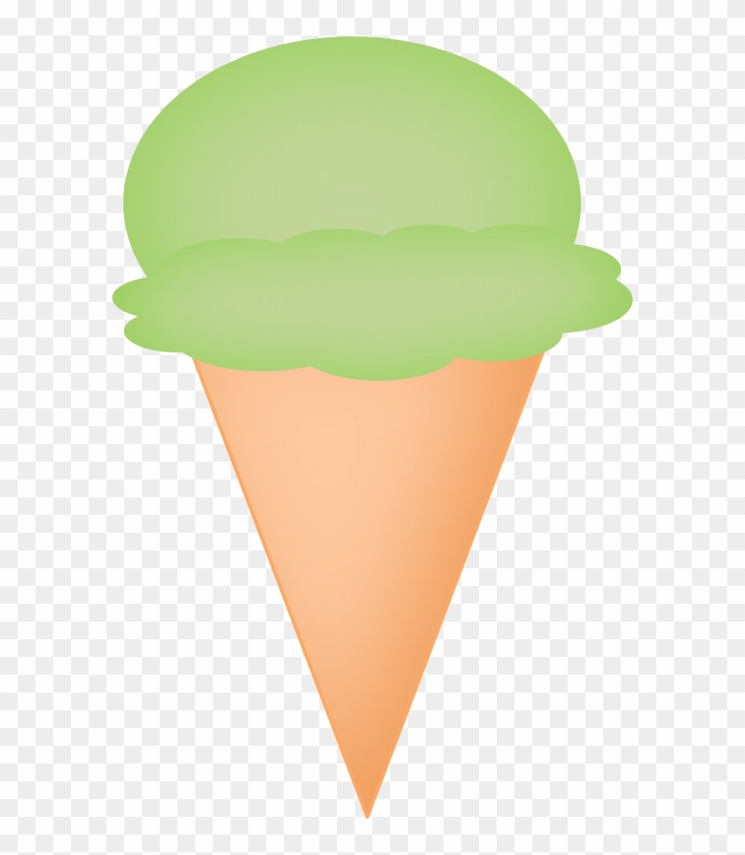Mint Ice Cream Body - Ice Cream Cone #556428