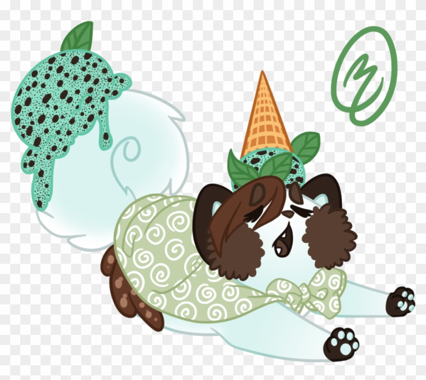 Mint Chocolate Chip Ice Cream By Zwaa - Kawaii Ice Cream Mint Chocolate Chip #556438