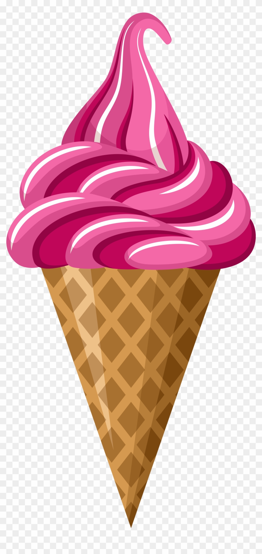 Ice Cream Clipart Images Pink Ice Cream Cone Png Clip - Strawberry Ice Cream Cone #556564