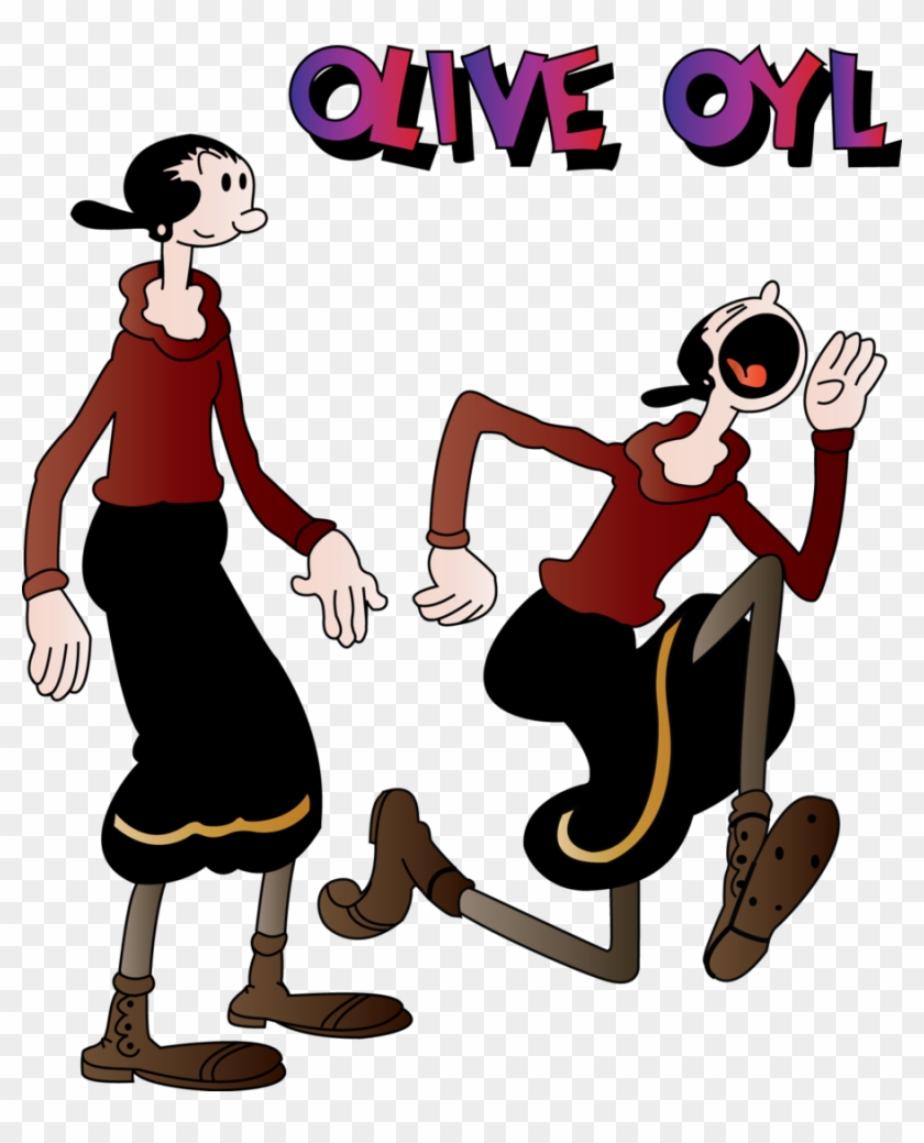 Popeye Olive Oyl - Olive Oil Popeye Running #556655