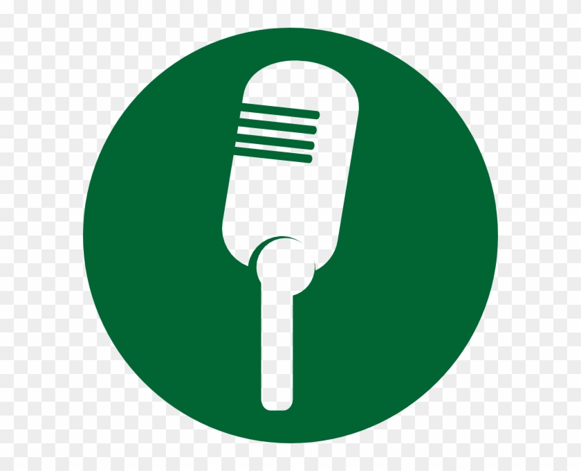This Free Clip Arts Design Of Green Mic - Microphone Png #556683