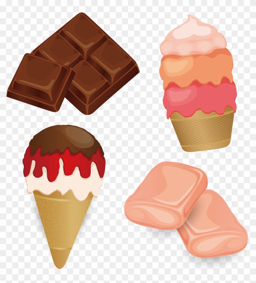 Neapolitan Ice Cream Adobe Illustrator - Neapolitan Ice Cream Adobe Illustrator #556791