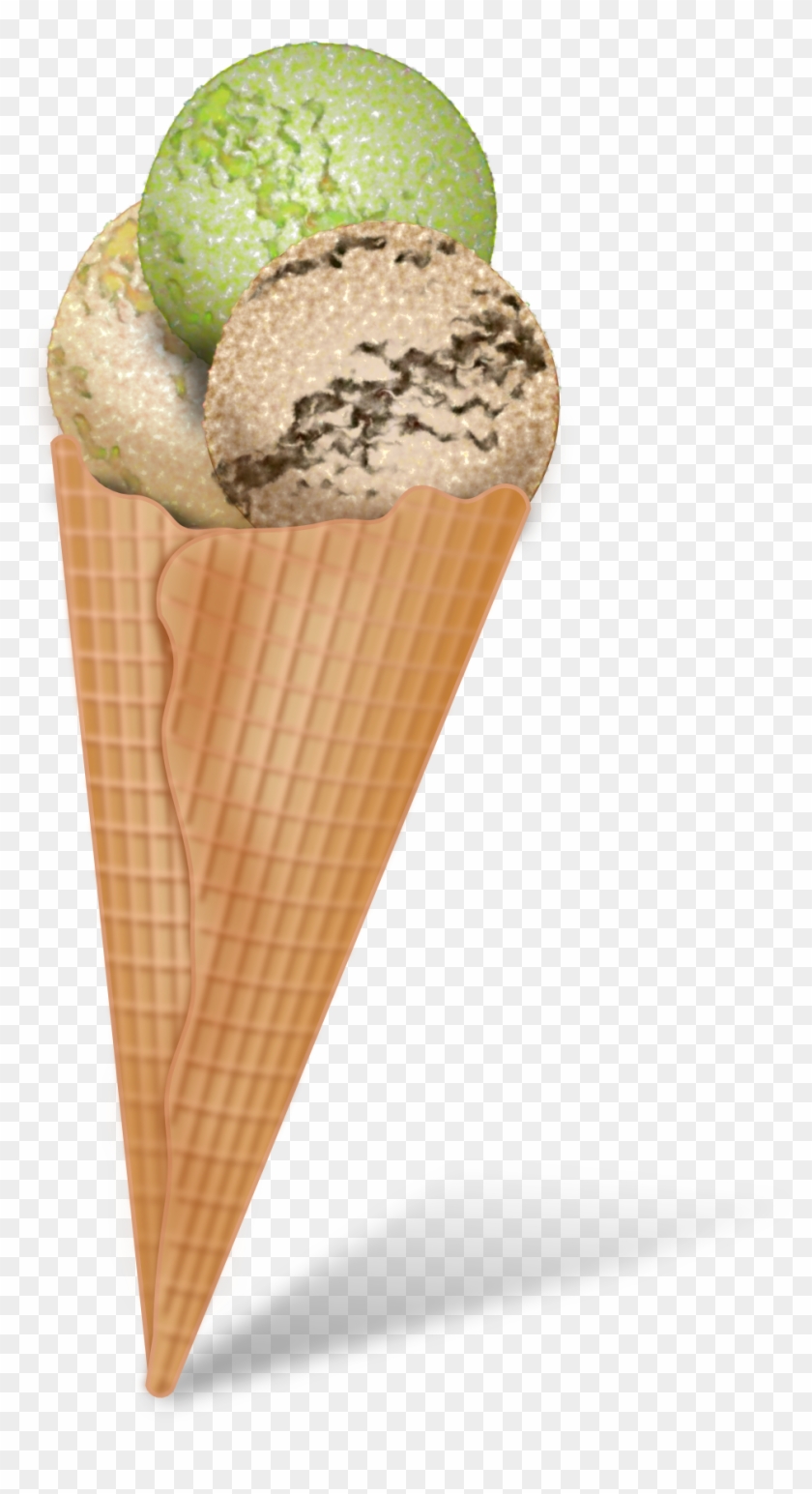 Ice Cream Free Ice Cream Cone Ice Clip Art Free - Realistic Ice Cream Clipart #556850