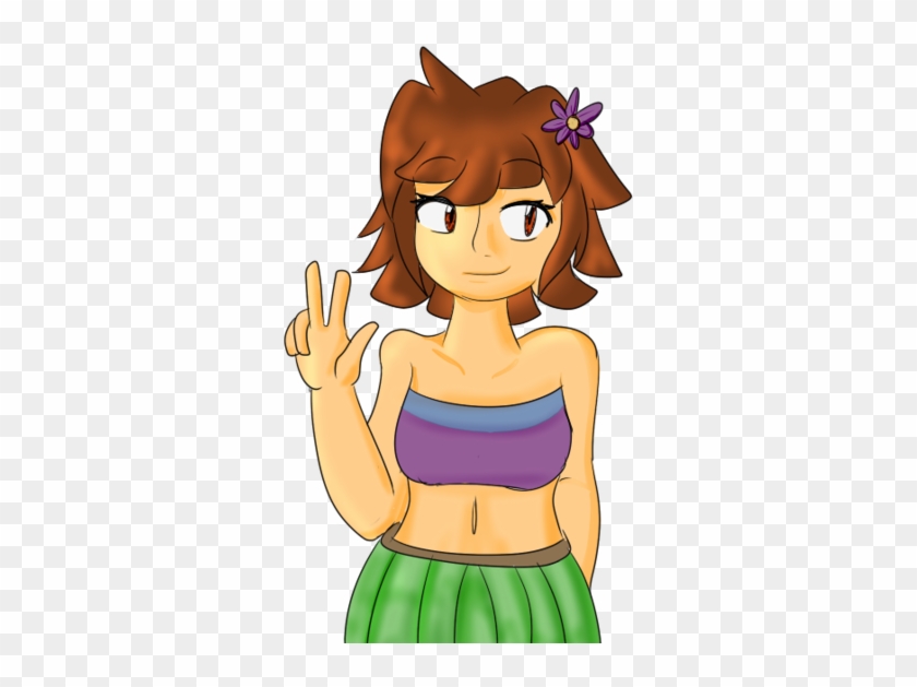 Frisk Hulaskirt By Mitch-kun - Frisk In A Skirt #556993