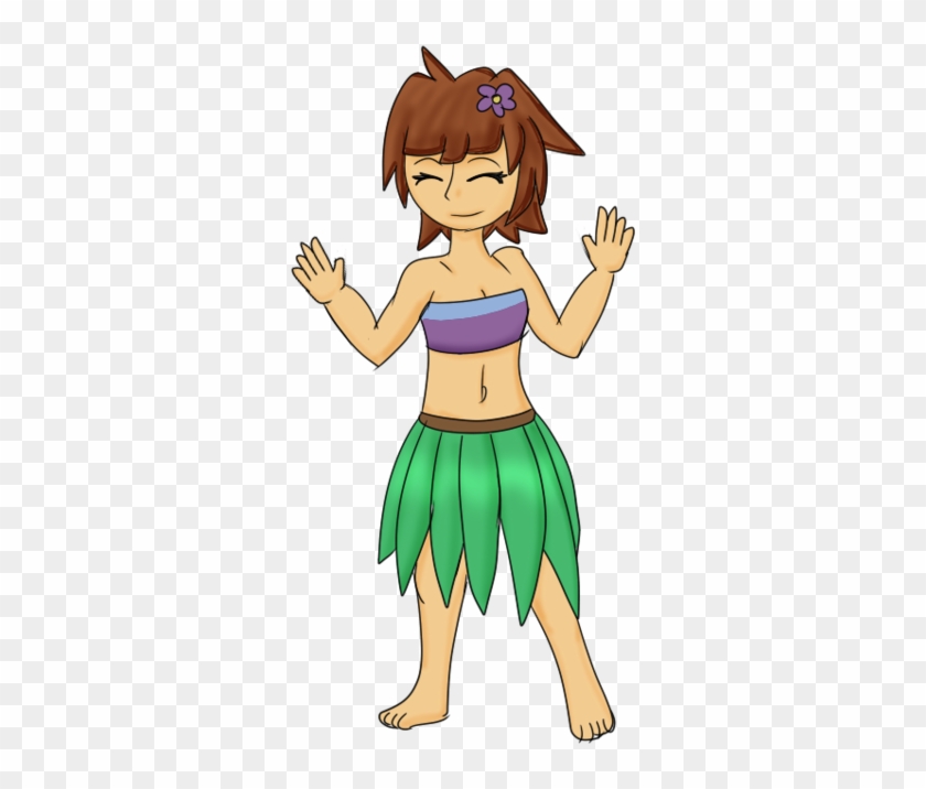 Frisk Hula By Mitch-kun - Cartoon #557000