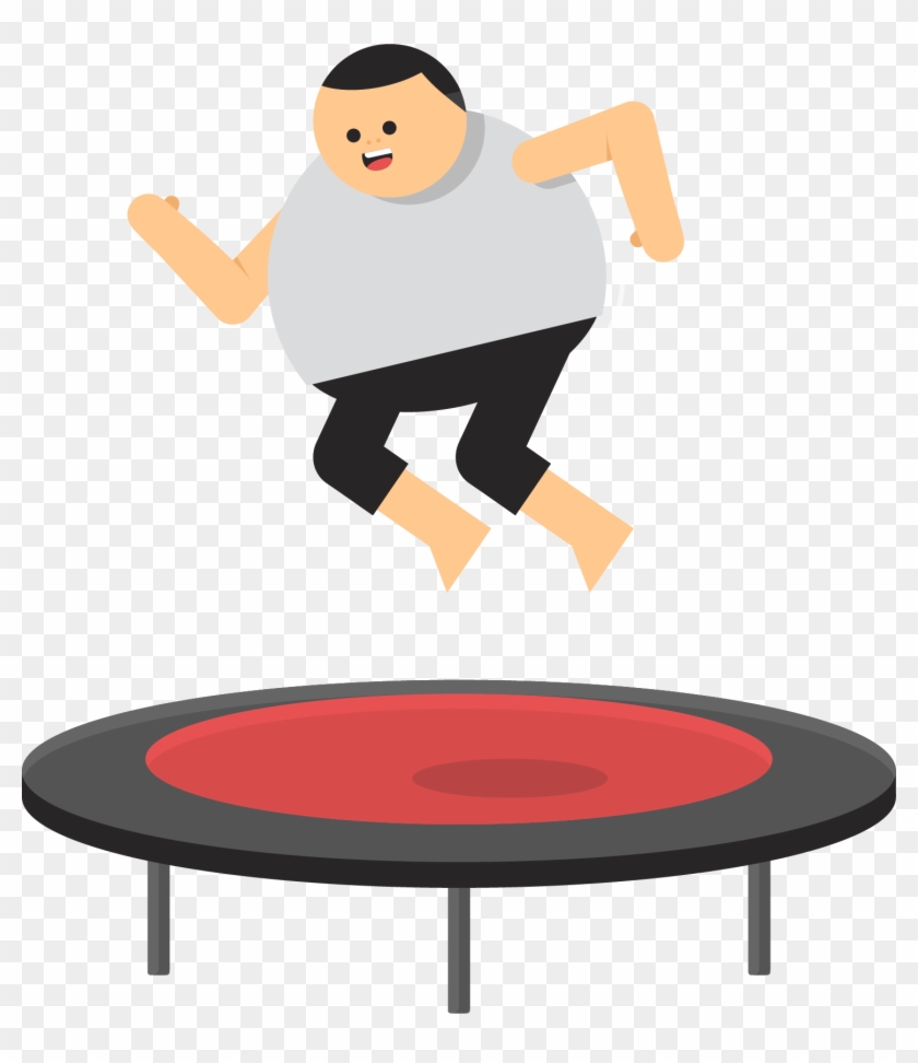 Fat Playing Trampoline - Trampoline #557037