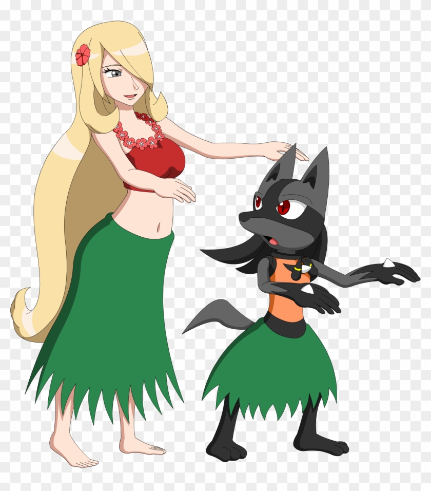 Cynthia And Hypon - Pokemon Hula Dancer #557134