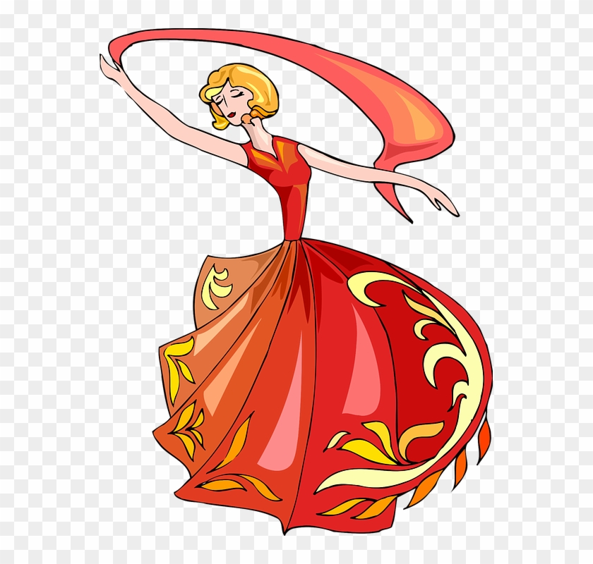 Hula Dancer Clipart - Ethi Pike - Gorgeous Red Notebook / Extended Lines #557184