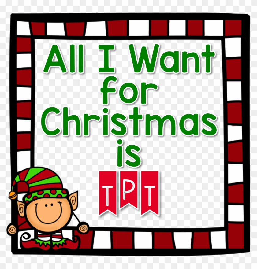 All I Want For Christmas Is A Tpt Gift Certificate - Grammatical Tense #557206