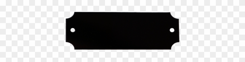 Black 7/8" X 2-1/2" Lacquered Aluminum Decorative Plaque - Weapon #557242
