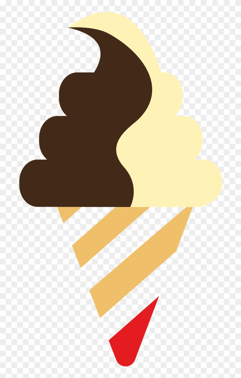 Chocolate And Vanilla Soles - Ice Cream Cone #557307