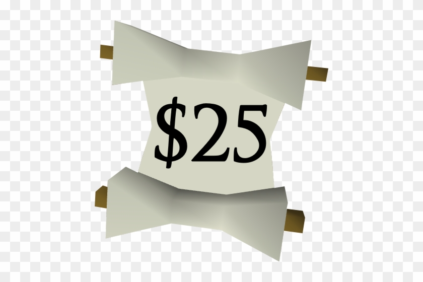 $25 Scroll - Christmas Cash #557448