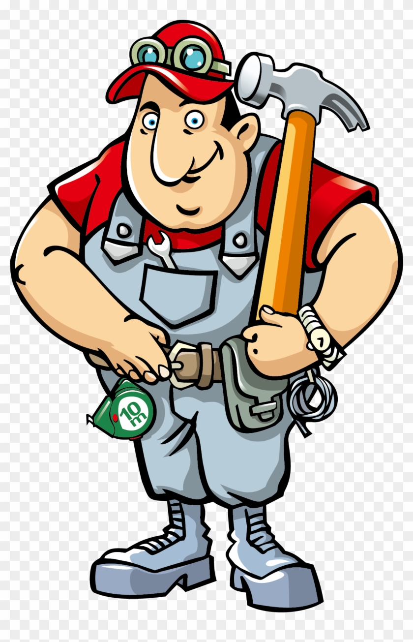 Maintenance Laborer Cartoon Clip Art - Maintenance Cartoon #557520