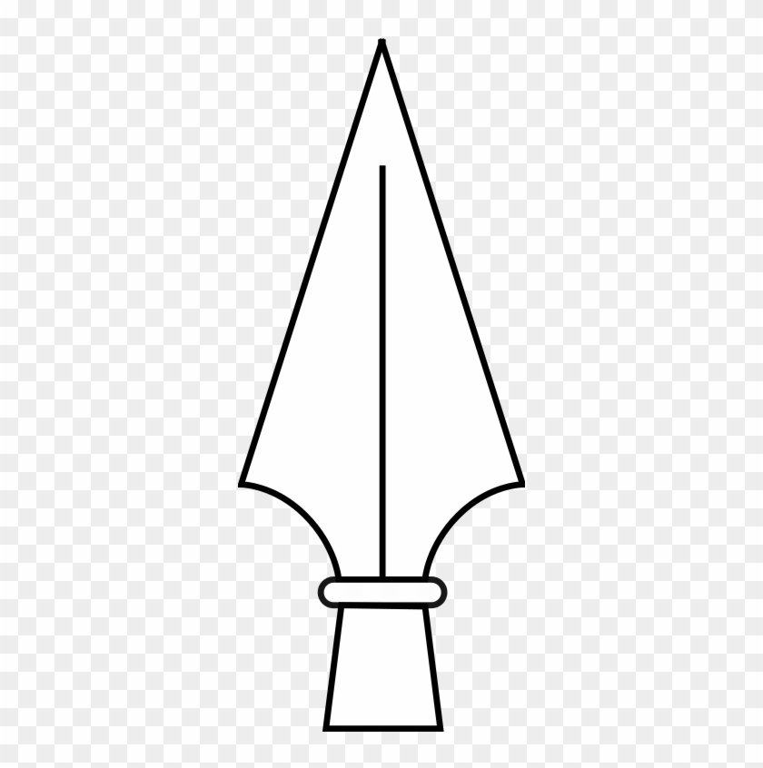 Meuble Héraldique Fer De Lance - Outline Of A Spear #557612