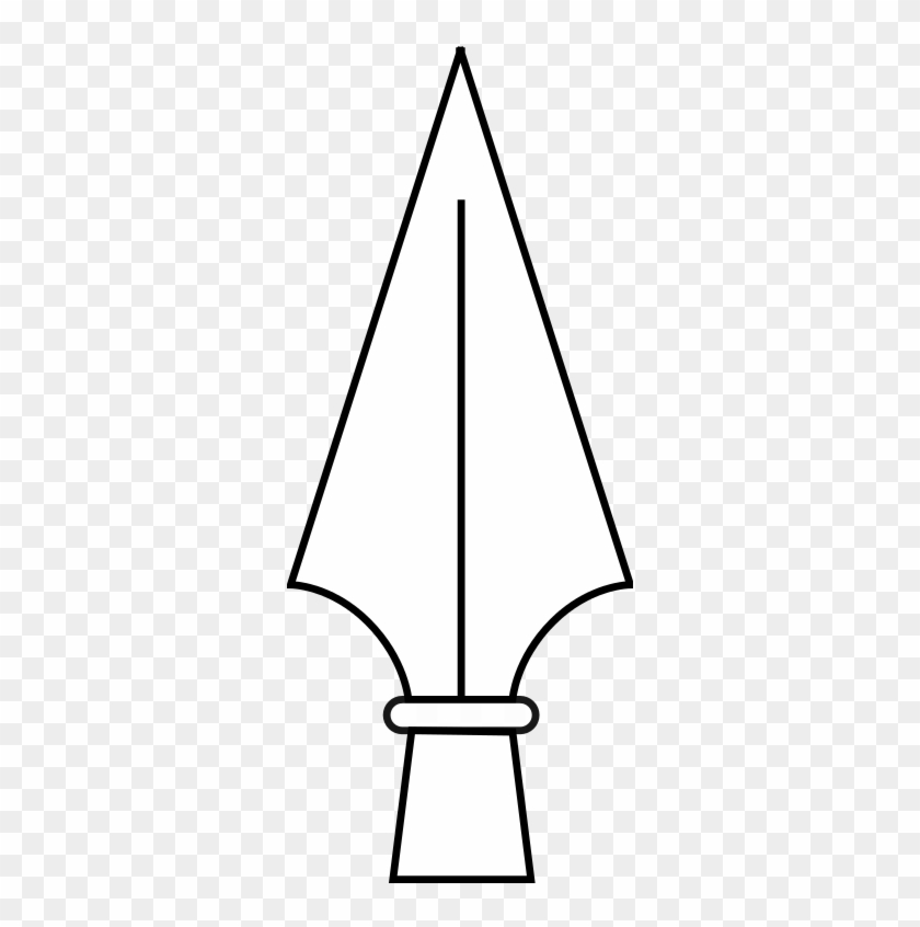 Meuble Héraldique Fer De Lance - Outline Of A Spear #557612