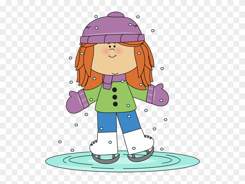 Girl Ice Skating Clip Art - Ice Skating Clip Art #557722