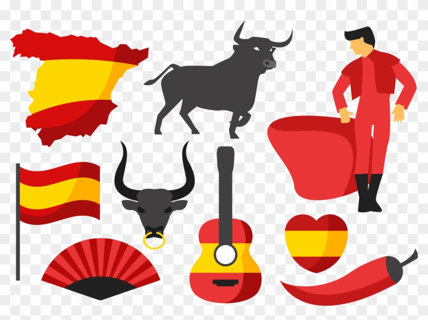 Spain Cattle Bullfighting Clip Art - Spain Cattle Bullfighting Clip Art #557856