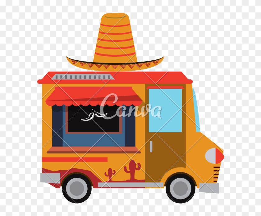 Mexican Food Truck - Vector Graphics #557849