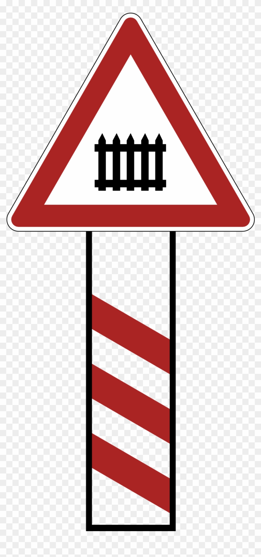 Germany Level Crossing Warning Sign Traffic Sign Road - Germany Level Crossing Warning Sign Traffic Sign Road #557897