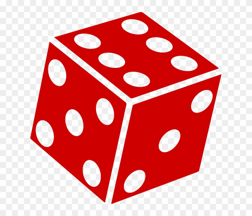 Gambling Dice, Cube, Die, Game, Gamer, Chance, Luck, - Red Dice Clip Art #557981