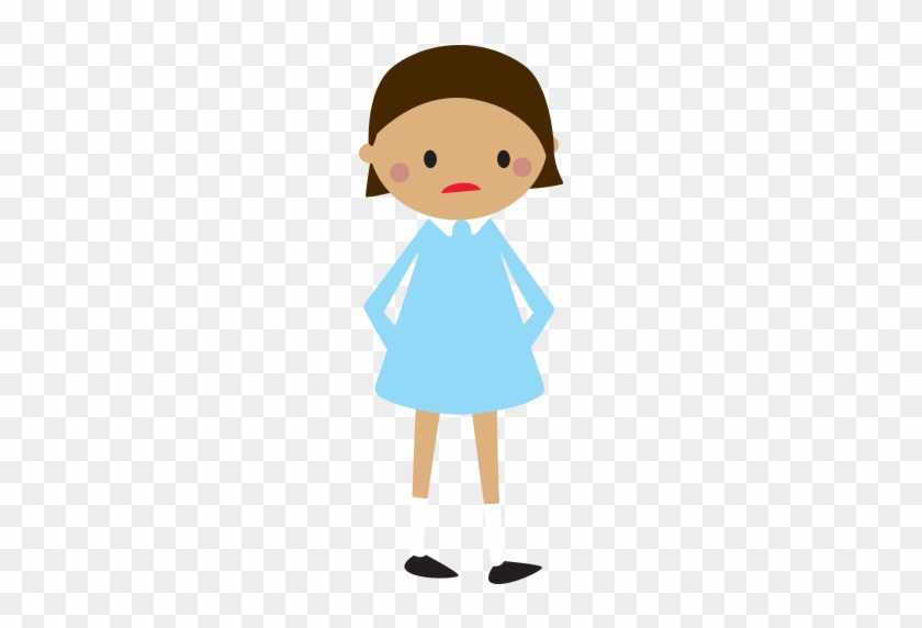 The Adult Will Try To Help - Worried Girl Clipart Png #558010